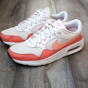 Nike Women's White and Coral Sneakers